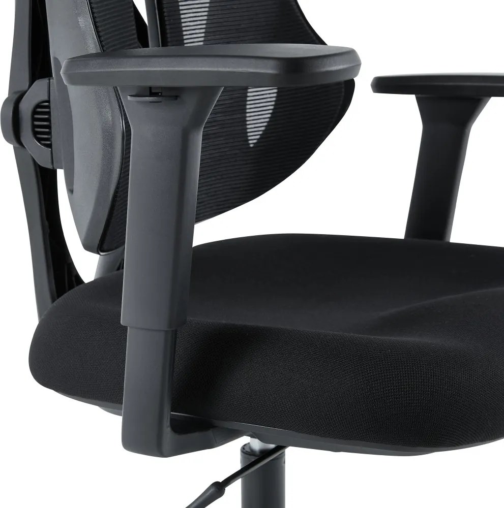 Herná ergonomická stolička ERACER H3246 — sieť / látka, čierna