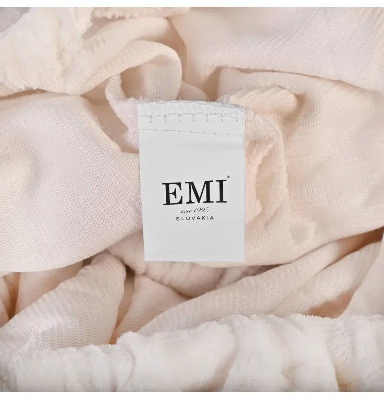 Plachta posteľná z mikroplyšu krémová EMI, Plachta 180x200