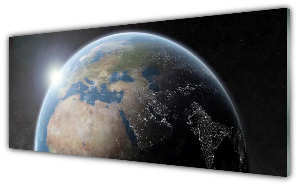 Obraz plexi Planéta zem vesmír 125x50 cm