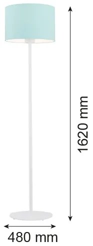 Argon 4131 - Stojacia lampa MAGIC 1xE27/15W/230V tyrkysová/biela