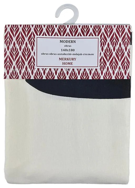 Bavlnený obrus MODERN čierny 140x180