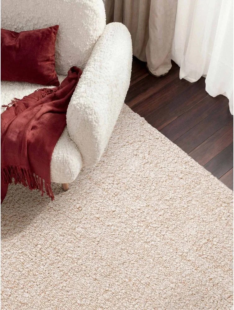 Krémový ručne tkaný koberec z materiálu buklé 200x290 cm Notting Hill Portobello – Ted Baker