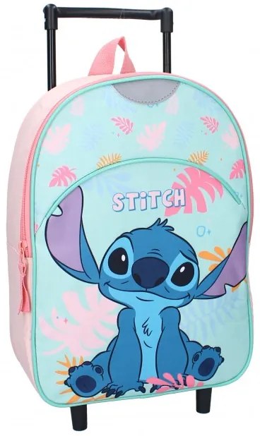 Vadobag - Detský cestovný kufor na kolieskach Lilo &amp; Stitch / 33 x 25 x 11 cm