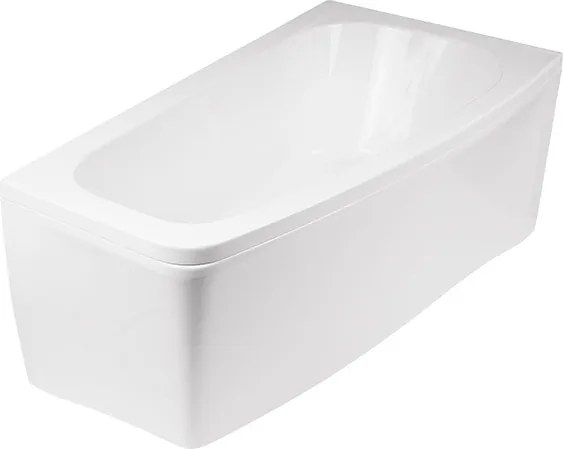 Besco Akrylátová asymetrická vaňa Luna 150x80 BESCO-Farba: Biela, BESCO-Orientácia: Ľavá