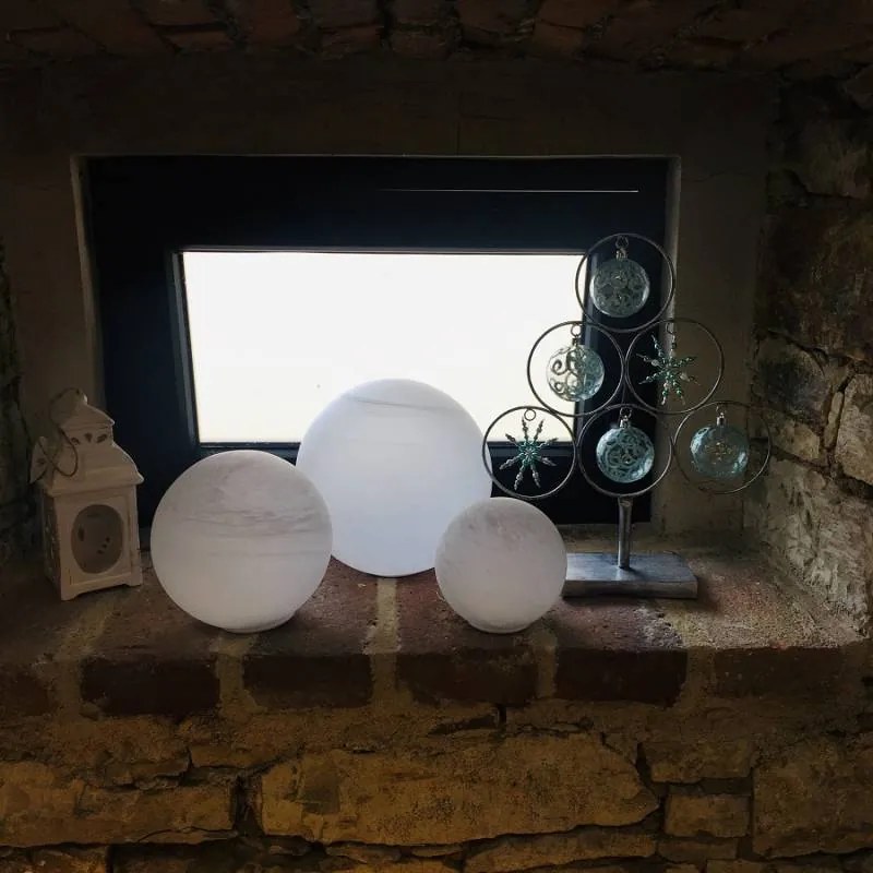 DECOLED Plastové ozdoby, d. 7 cm, 18 ks, tyrkysová