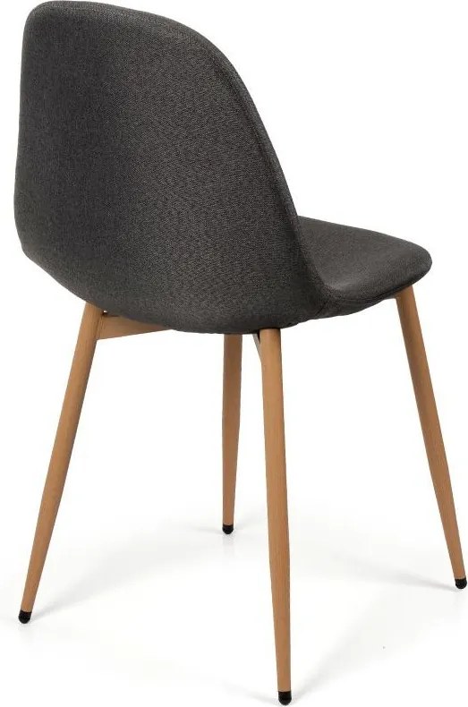 Jedálenský set 4x stoličky + stôl 120 cm AVENBERG NATURAL, sivá