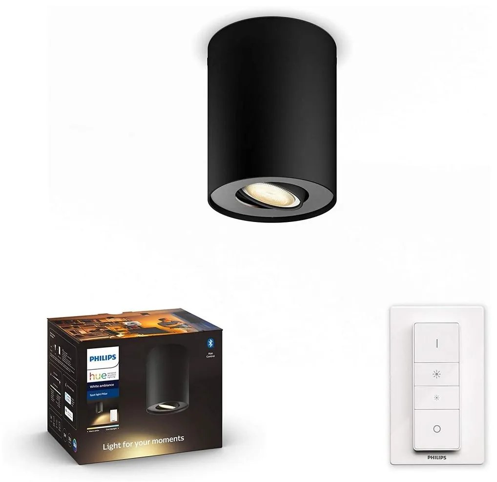 Philips Philips 56330/30/P6 - LED Stmievateľné svietidlo Hue PILLAR 1xGU10/5W/230V + DO P3753