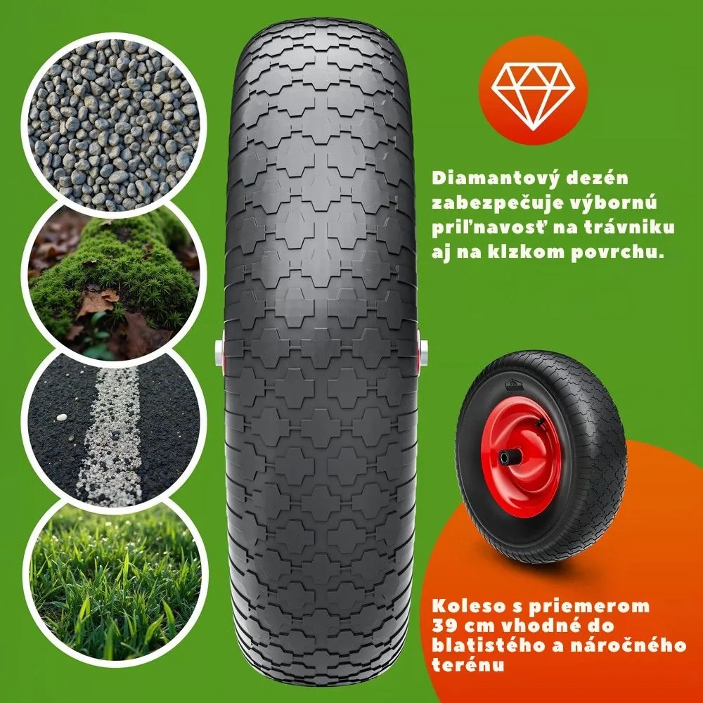Fúrik GREG s plastovou vaničkou, max. 100l/250kg, zelená/čierna Gardebruk