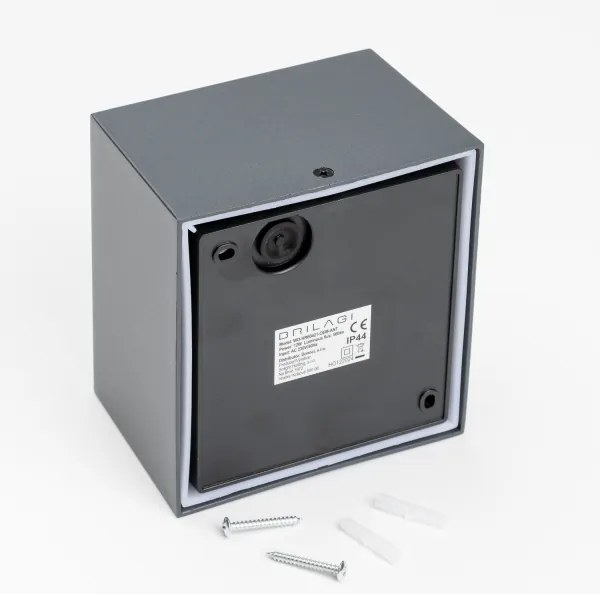 Brilagi - LED Vonkajšie nástenné svietidlo TERNI LED/12W/230V antracit IP44