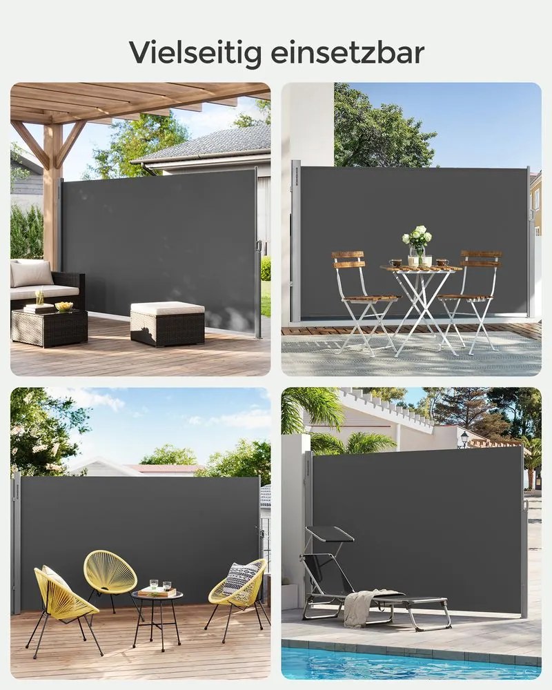 Bočná markíza 160 x 350 cm SONGMICS GSA165G02