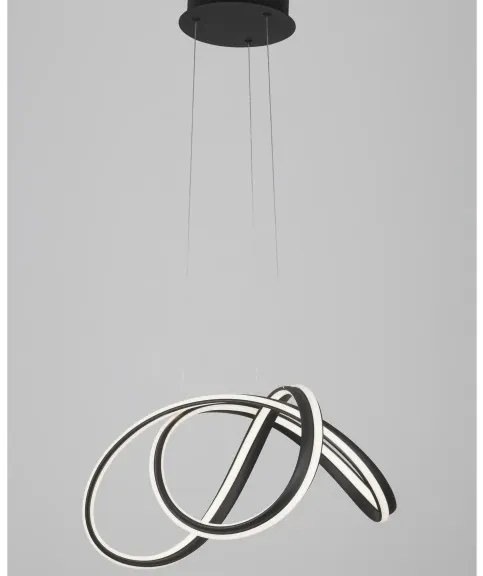 LED luster Truno 52 čierne