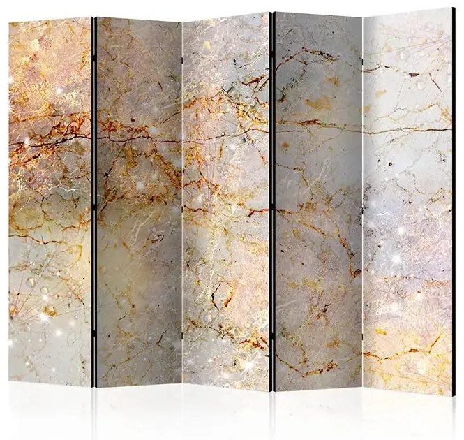 Paraván - Enchanted in Marble II [Room Dividers] Veľkosť: 225x172, Verzia: Akustický