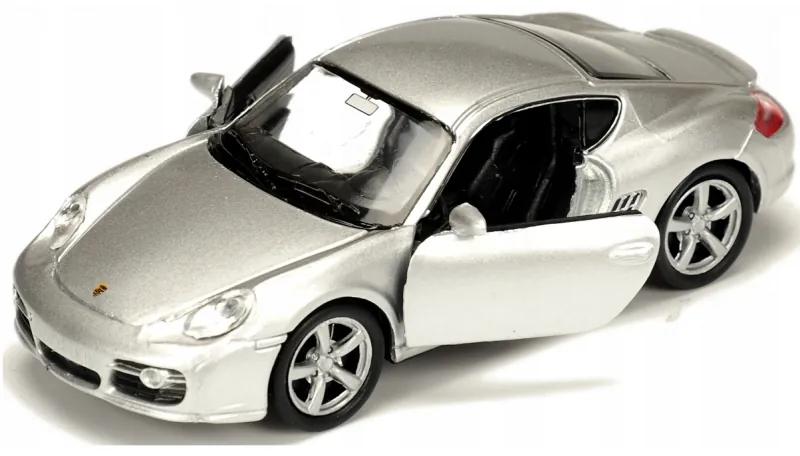 008805 Kovový model auta - Nex 1:34 - Porsche Cayman S Strieborná