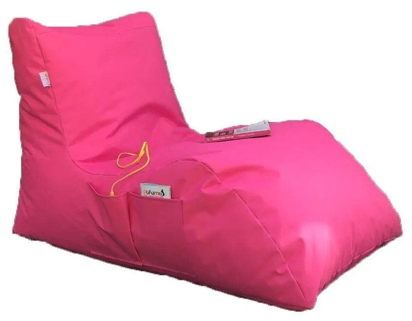 Sedací vak ve tvaru lenošky Daybed růžový