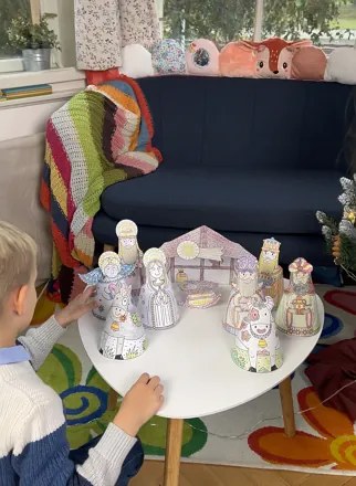 Agátin vianočný betlehem na dotvorenie