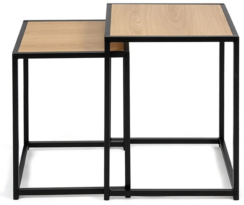 Noela Súprava odkladacích stolíkov s čiernym rámom DUETTA 40, 35