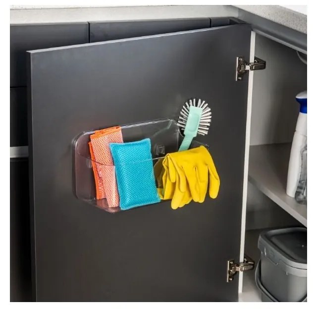 Kúpeľňová polička bez vŕtania Invisifix – Addis