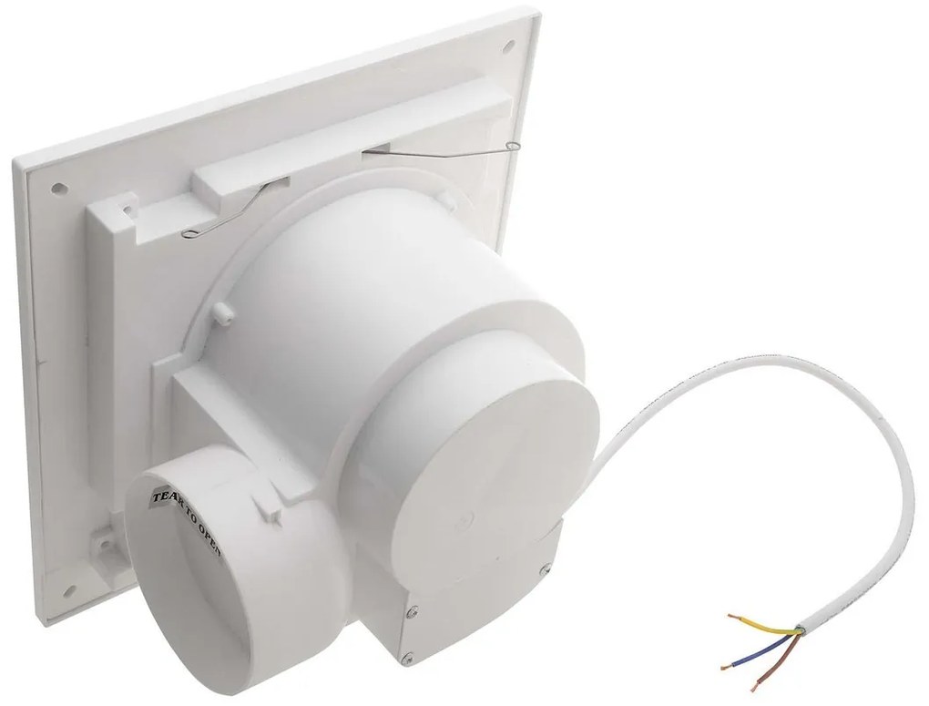 Sapho, TECTO kúpeľňový stropný ventilátor axiálny, 20 W, potrubie 100mm, biela, TC201