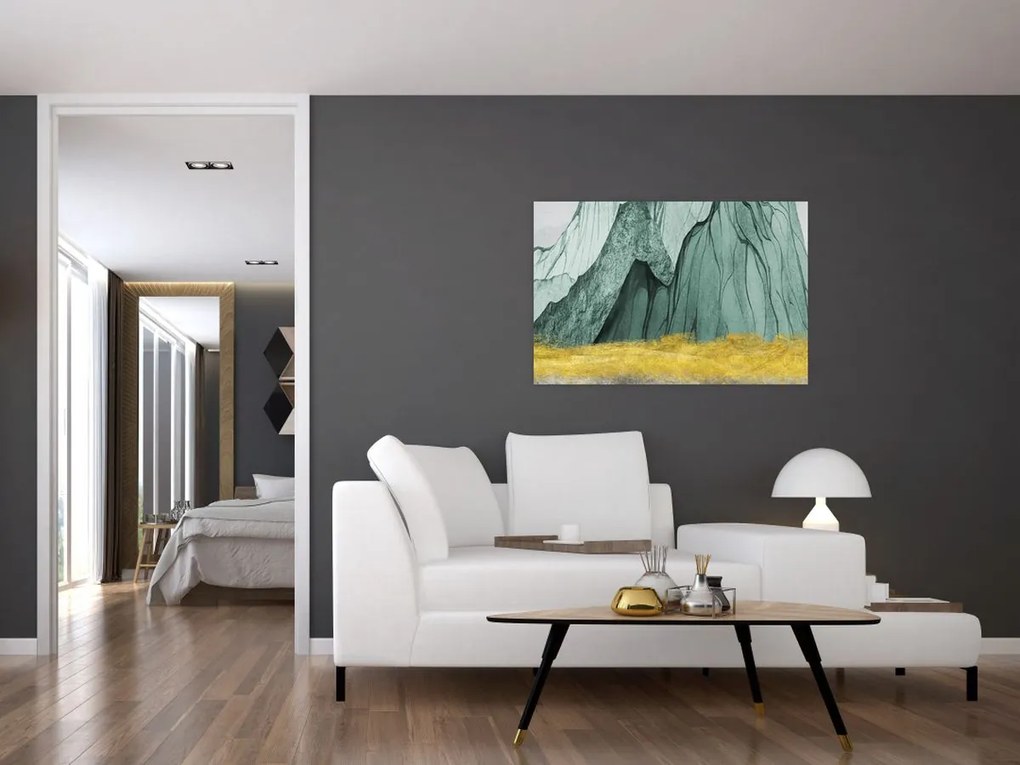 Obraz - Smaragdové hory N⁰3 (90x60 cm)