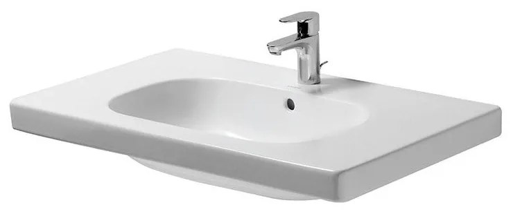 DURAVIT D-Code umývadlo nábytkové 850x480 mm, s 1 otvorom na batériu, biela, 03428500002