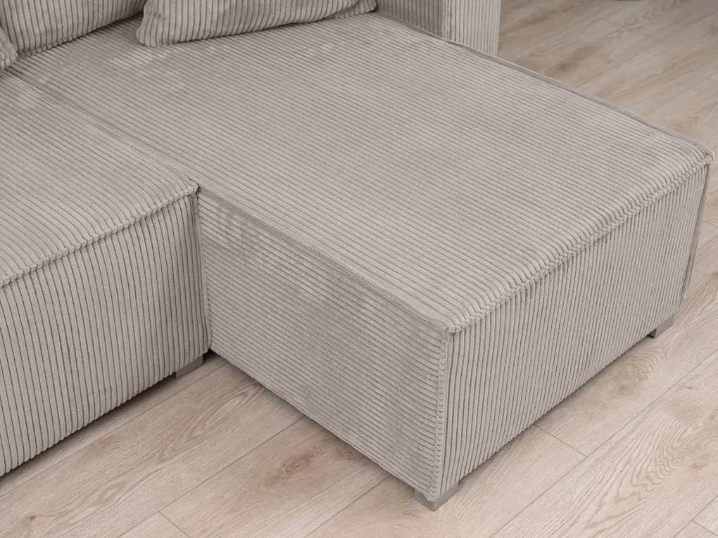 AKCIA Béžová sedacia súprava do U SMART COSARO 295x140 cm II. akosť