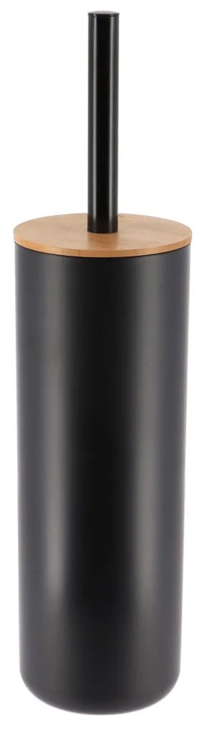 WC kefa Besson, čierna/s drevenými prvkami