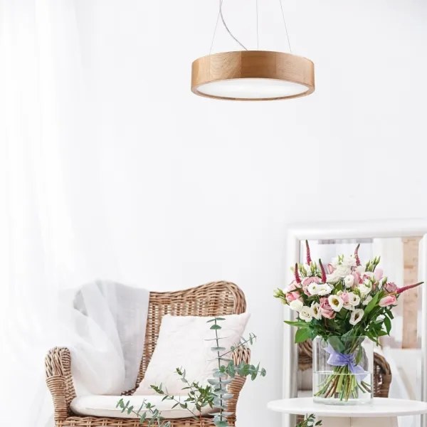 Brilagi - LED RGBW stmievateľný luster CARVALHO 2xE27/15W/230V Wi-Fi dubový priemer 37 cm