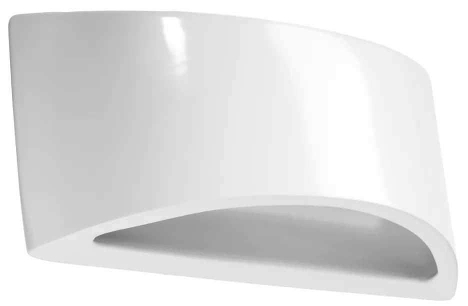 Sollux Lighting Lakované nástenné svietidlo VIXEN biely lesk