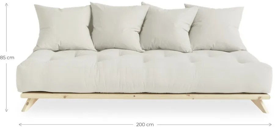 Pohovka so sivým poťahom Karup Design Senza Natural/Grey