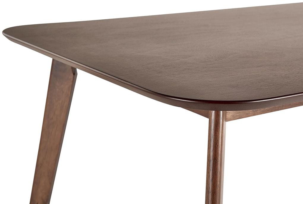 Jedálenský stôl 150 x 90 cm tmavé drevo EPHRATA Beliani