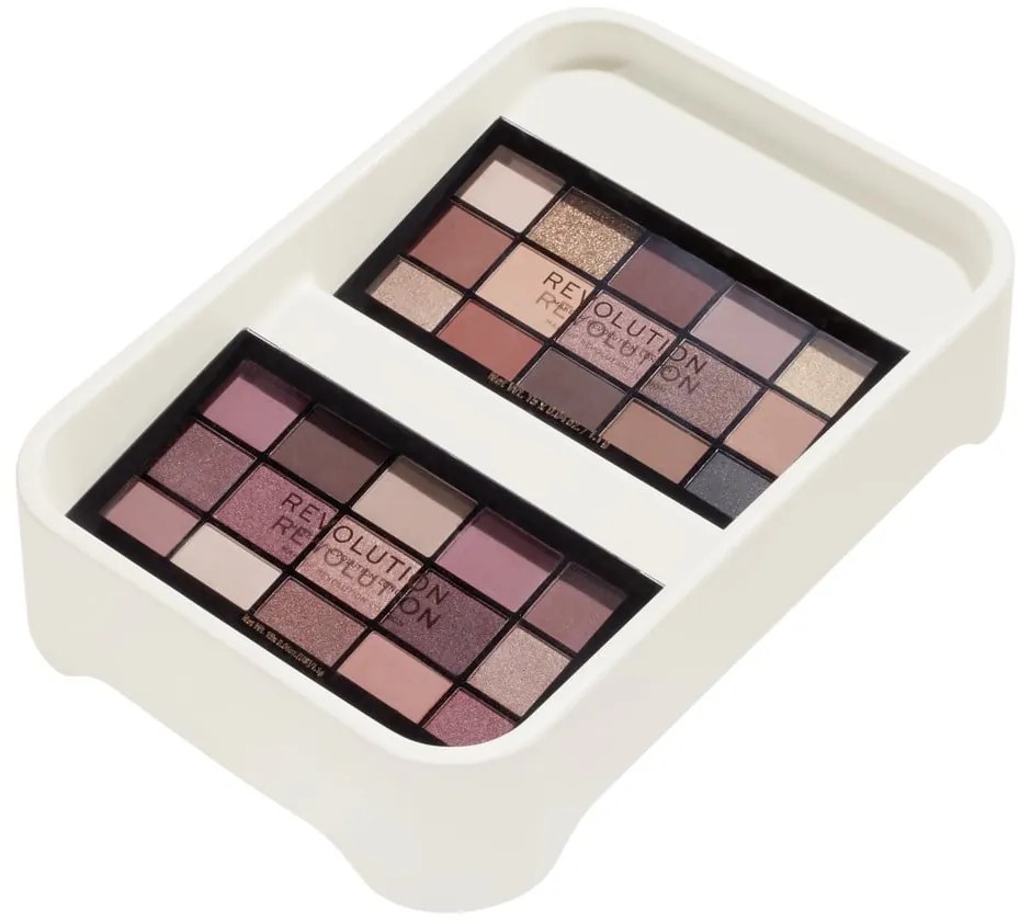 Biely organizér na makeup iDesign Eco Bin, 28,12 x 19,23 cm