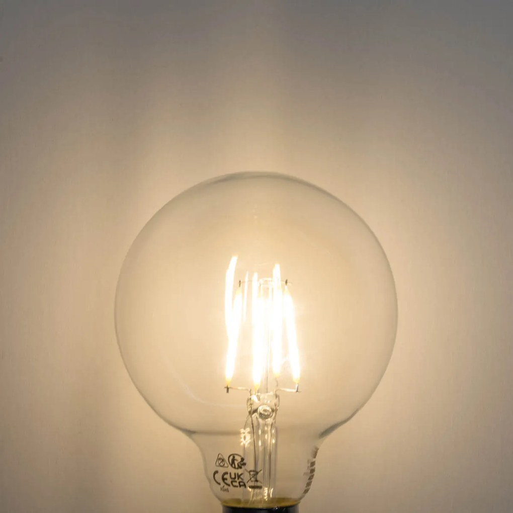 Sada 5 stmievateľných LED žiaroviek E27 G95 5W 450LM 3000K