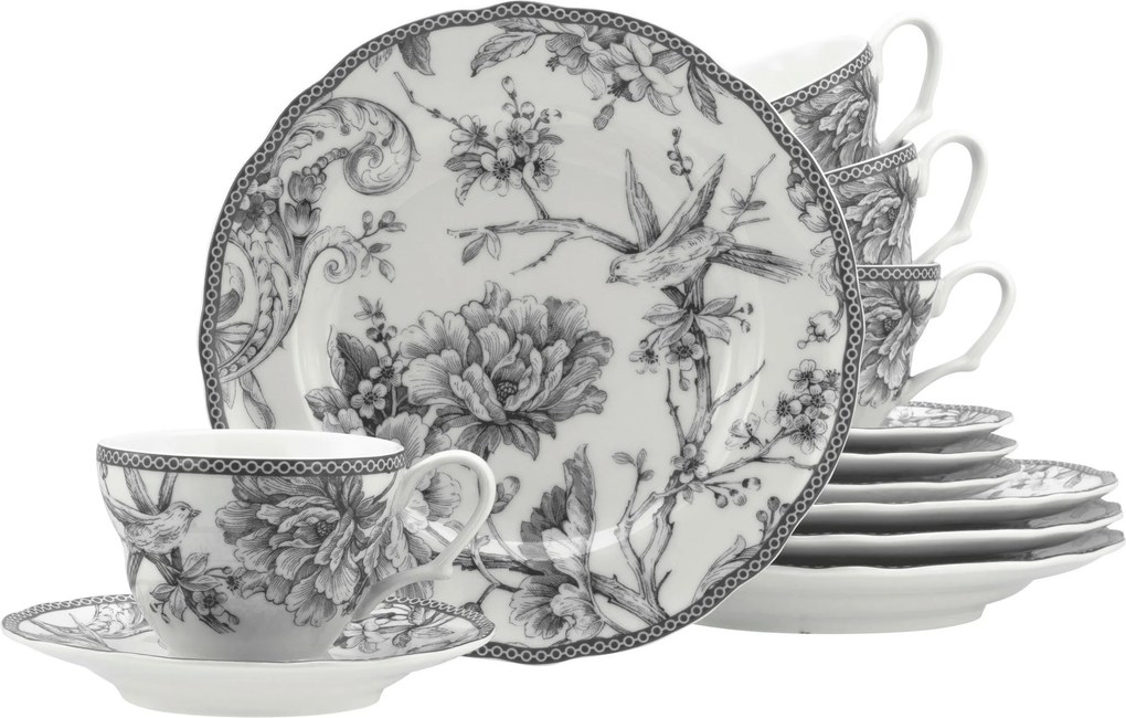 XXXLutz KÁVOVÝ SERVIS Adelaide Grau 12-dielne Creatable - Online Only bytové doplnky - 007768073405