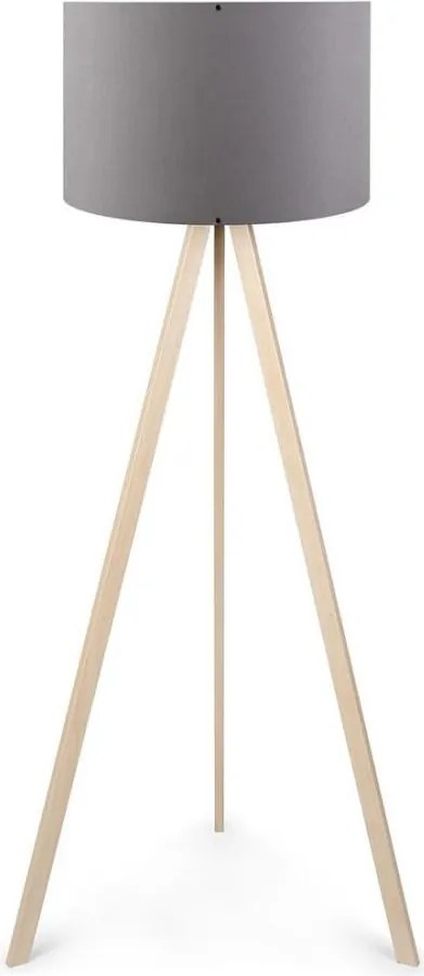 Stojacia lampa AYD 1xE27/60W/230V šedá/béžová