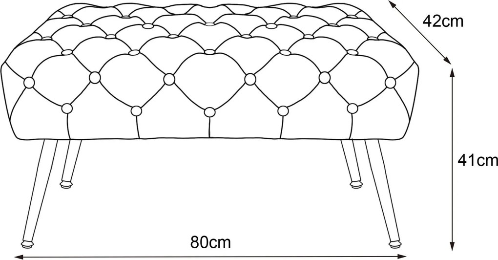 Taburet Madrid grafitový