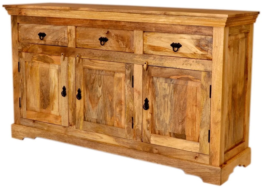 furniture-nabytek.cz - Komoda rustikální z masivu mango 160x90x45