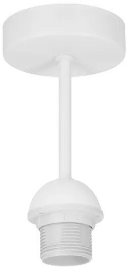 Prisadený luster NATIA 1xE27/60W/230V, priemer 45 cm, biela/hnedá
