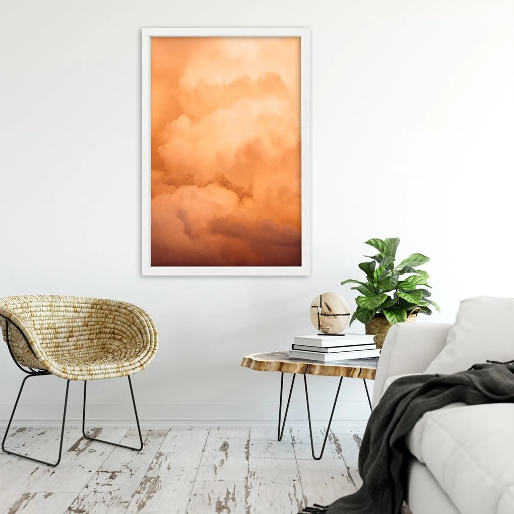 Gario Plagát Mraky pri západe slnka Farba rámu: Prírodná, Rozmery: 20 x 30 cm