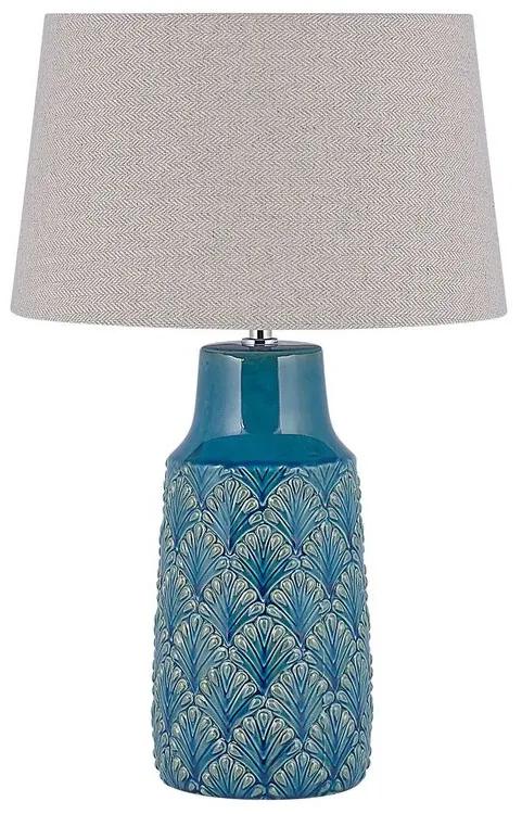 Keramická stolná lampa modrá THAYA Beliani