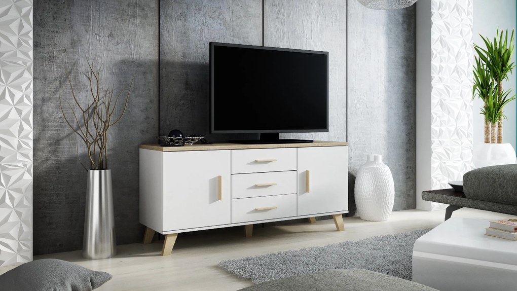 Cama Komoda Lotus 2D3S - biela