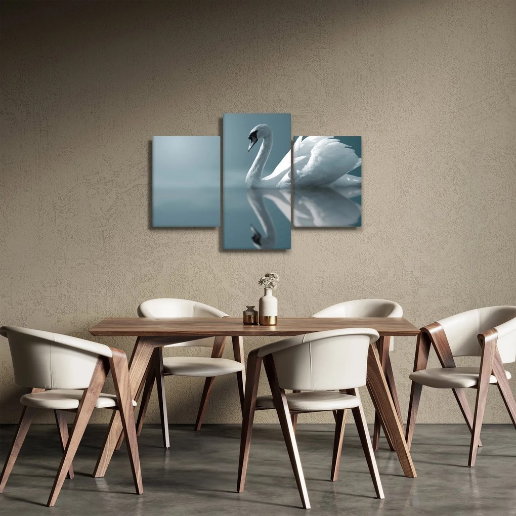 Obraz - Biela labuť (90x60 cm)