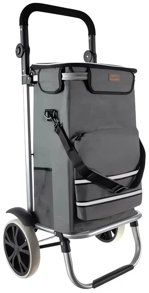 Gardlov 23187 Nákupná taška na kolieskach 40 l, šedá