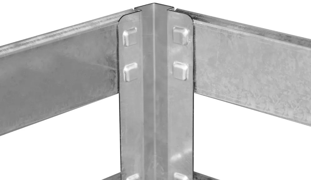 Záhradný kompostér BestBerg KKB-1 / oceľ / 0,8 m² / strieborná