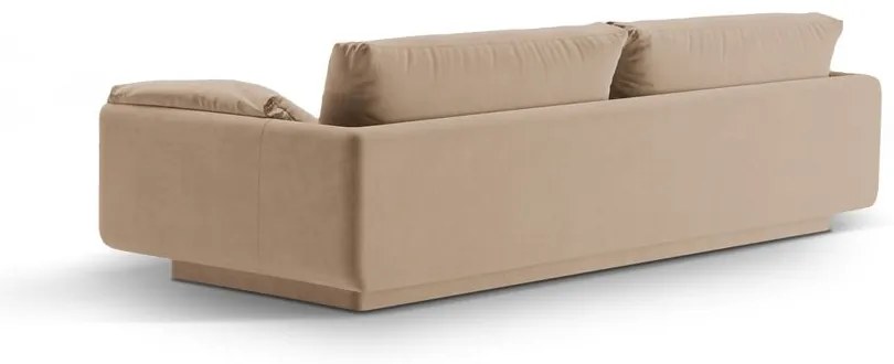 Béžová zamatová pohovka 250 cm Torino – Micadoni