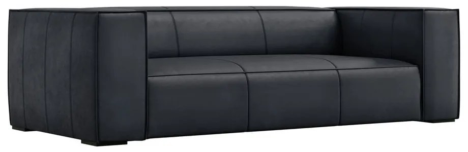 Tmavomodrá kožená pohovka 227 cm Madame – Windsor &amp; Co Sofas