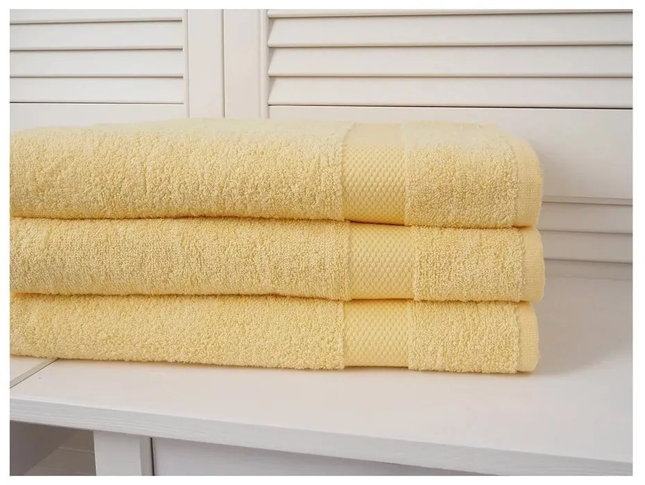 Žltý froté uterák 50x100 cm Adria – B.E.S.