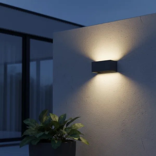 Ideal Lux - LED Vonkajšie nástenné svietidlo ATOM LED/25W/230V IP54 antracit