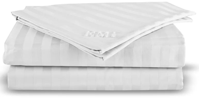 Plachta posteľná pevna damašková biela EMI, Pevná dvojplachta 200x220