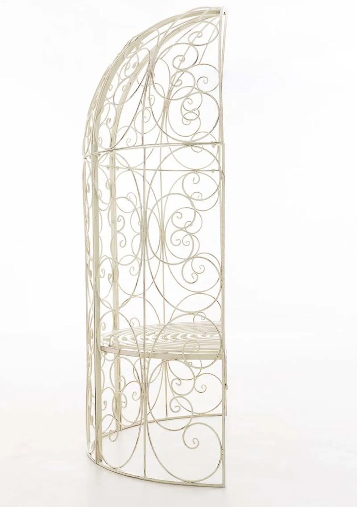 Oblúk na ruže Rosie s lavičkami - Krémová antik