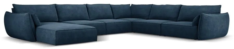 Tmavomodrá rohová pohovka (pravý roh) Vanda - Mazzini Sofas